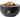 Cocoon Table Bowl - Rund Schwarz