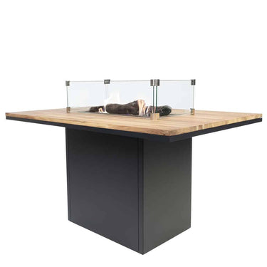 Cosi Fires - Feuertisch Cosiloft Relax Esstisch Black / Teak