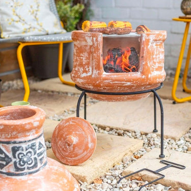 La Hacienda Terrassenofen Patron + BBQ-Grillrost (H 75 x 36 cm)