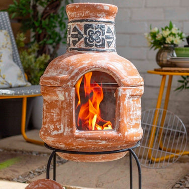 La Hacienda Terrassenofen Patron + BBQ-Grillrost (H 75 x 36 cm)