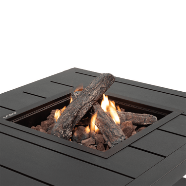 Cosi Fires - Feuertisch Cosiflow Quadratisch Anthrazit (100 cm)