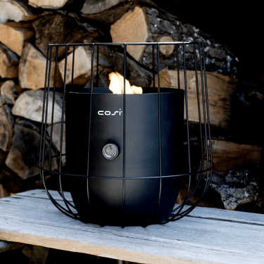 Cosi Fires – Cosiscoop Basket Gaslaterne schwarz