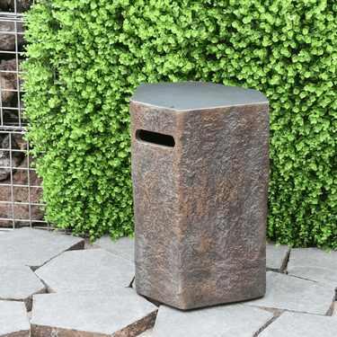 Elementi - Gasflaschenabdeckung Basalt Naturstein-Optik
