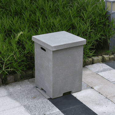 Elementi - Gasflaschenabdeckung Betonoptik quadratisch