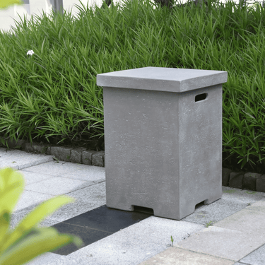 Elementi - Gasflaschenabdeckung Betonoptik quadratisch