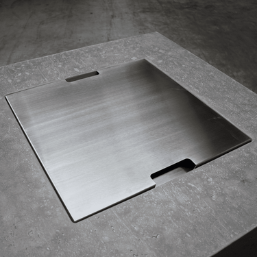 Elementi - Quadratischer Edelstahldeckel 52,5 cm