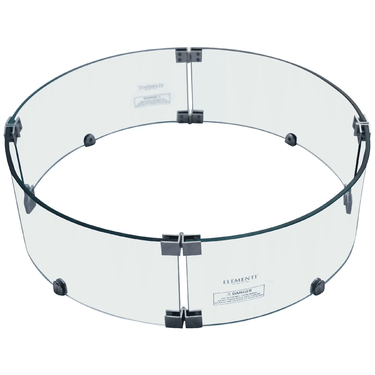 Elementi - Brandschutz-Windschutzscheibe, rund, Ø 62 cm