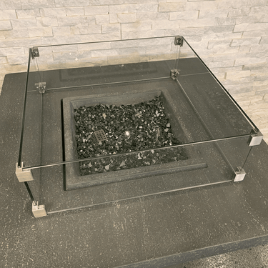 Elementi - feuerfester Windschutz quadratisch 56 cm