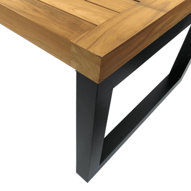 Enjoyfires - Feuertisch Teakholz 220 cm