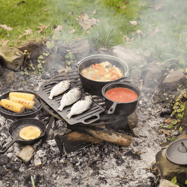 5-teiliges Lagerfeuer-Kochset - Dutch Oven - Esschert Design