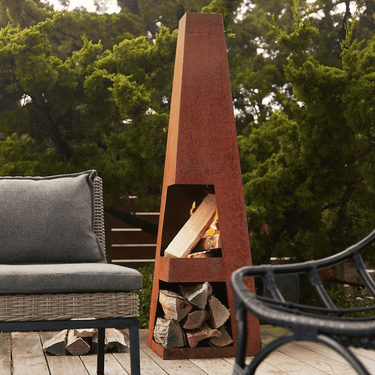 GardenmaxX - Gartenkamin Sanga XL Corten