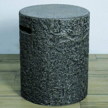 Elementi - Gasflaschenabdeckung Natursteinoptik rund