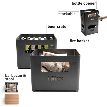 Höfats - Bier Box - Feuerkorb Schwarz