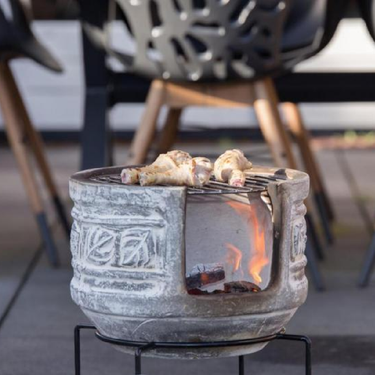 RedFire - Lehmofen Acapulco mit Grill Terrassenkamin