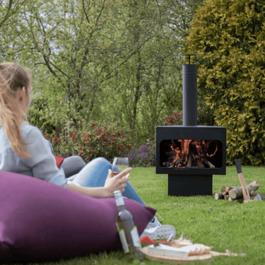 RedFire Gartenkamin Jersey XL - Schwarz