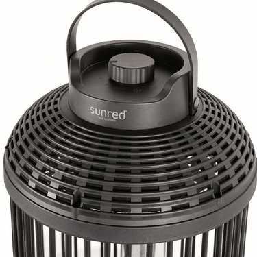 Sunred – Heizstrahler Indox Dark Tisch Schwarz 1200 Watt