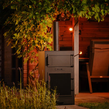 VIK - Juno Pizzaofen Gartenkamin schwarz