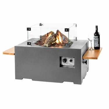 Cocoon Table - Rechteck klein Anthrazit