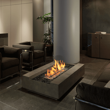 EcoSmart Fire - Cosmo 50 Teak-Feuertisch