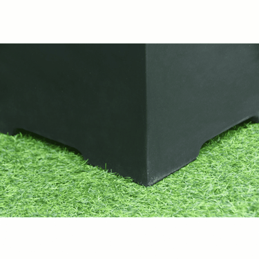 Elementi - Kleine Gasflaschenabdeckung Betonoptik quadratisch schwarz