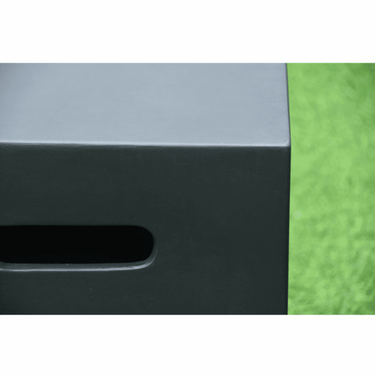 Elementi - Kleine Gasflaschenabdeckung Betonoptik quadratisch schwarz