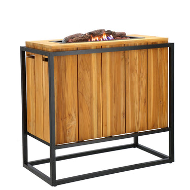 Cosi Fires - Cosiloft Divider schwarzer Rahmen / Teak (88cm)
