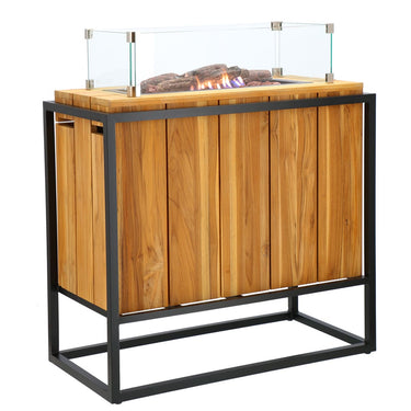 Cosi Fires - Cosiloft Divider schwarzer Rahmen / Teak (88cm)