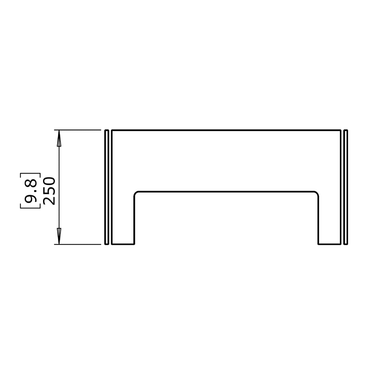 EcoSmart Fire - Quadratischer Windschutz 53 cm