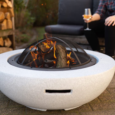 Esschert Design – Feuerschale Beton(optik) MGO L