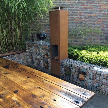 GardenmaxX - Gartenkamin Amayo XXL Corten