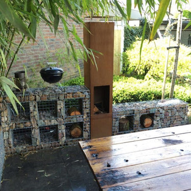 GardenmaxX - Gartenkamin Amayo XXL Corten