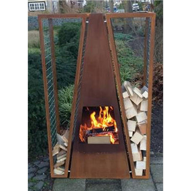 GardenmaxX - Gartenkamin Maroa Corten