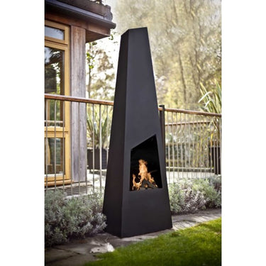 GardenmaxX - Gartenkamin Nevados XL Schwarz