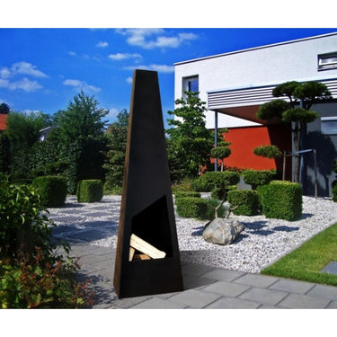 GardenmaxX - Gartenkamin Nevados XL Schwarz