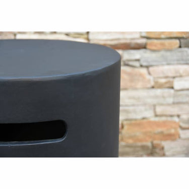 Elementi - Kleine Gasflaschenabdeckung Betonoptik schwarz