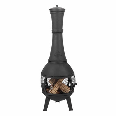 Gusseiserner offener Gartenkamin mit Tür - Esschert Design