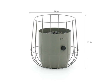 Cosi Fires – Cosiscoop Basket Gaslaterne Olivgrün
