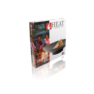 HEAT - Klassische Feuerschale Ø 80 cm Schwarz
