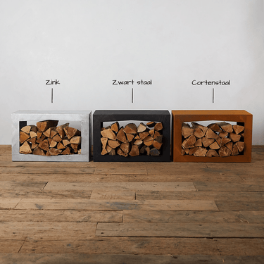 GardenmaxX - Woodbox Holzlege aus Cortenstahl