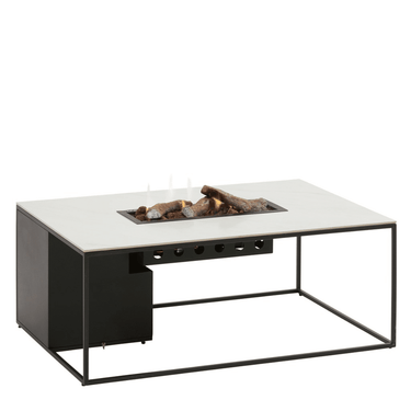 Cosi Fires – Feuertisch Cosidesign Schwarz/Weiß Marmor (120 cm)