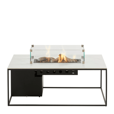 Cosi Fires – Feuertisch Cosidesign Schwarz/Weiß Marmor (120 cm)