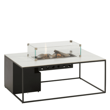 Cosi Fires – Feuertisch Cosidesign Schwarz/Weiß Marmor (120 cm)