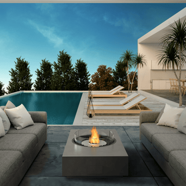 EcoSmart Fire - Martini 50 Teak-Feuertisch