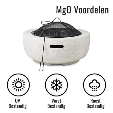 Esschert Design - Feuerschale Beton(optik) MGO S