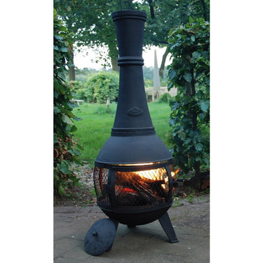 Gusseiserner offener Gartenkamin mit Tür - Esschert Design