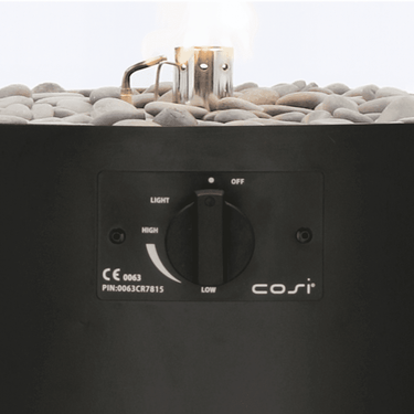 Cosi Fires - Cosiscoop Pillar L Black