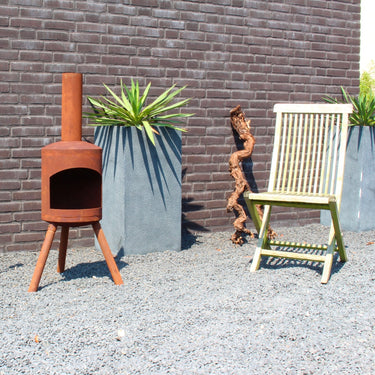 Gartenkamin Topfofen Klein rostfarben - Haus & Garten