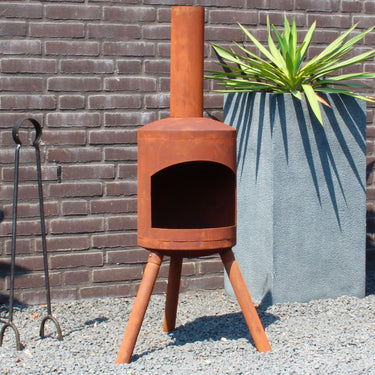 Gartenkamin Topfofen Klein rostfarben - Haus & Garten