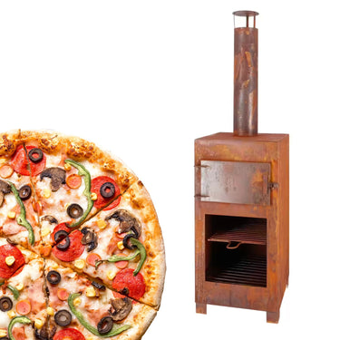 Pizzaofen + Terrassenofen Rostfarben