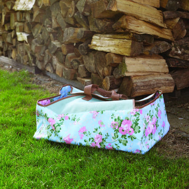 Esschert Design - Kaminholzkorb mit Rosenmuster